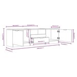 vidaXL Meuble TV Chêne marron 140x35x40 cm Bois d'ingénierie