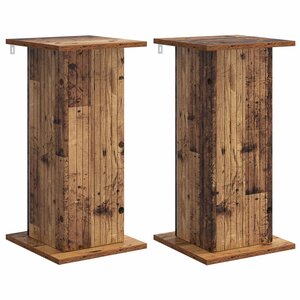 vidaXL Support de Plante 2 pc Bois ancien 30 5 x 30 x 60 5 cm