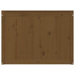 vidaXL Boîte à linge Marron miel 88 5x44x66 cm Bois massif de pin