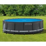 Intex Couverture solaire de piscine Bleu 470 cm Polyéthylène