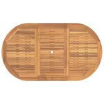 vidaXL Ensemble de salle à manger pour jardin 7 Pièces Marron