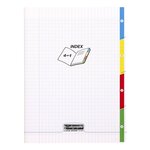 Cahier piqué 8000 POLYPRO  4 INDEX incolore 24x32cm 140p séyès 90g CALLIGRAPHE