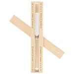 vidaXL Minuterie à sable pour sauna 15 minutes Bois massif de pin