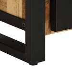 vidaXL Tables de chevet 2 Pièces bois de manguier massif brut