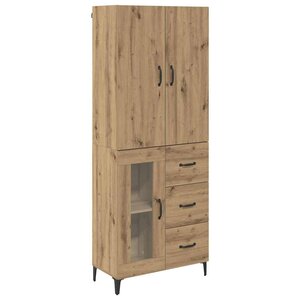 vidaXL Haut Armoire Montage mural Chêne artisanal 69 5 x 34 x 180 cm