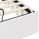 vidaXL Cadre de lit ottoman avec rangement Blanc 140 x 200 cm