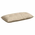 vidaXL Coussin de Dos Crème 100 x 19 x 50 cm tissu