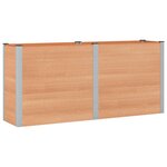 vidaXL Jardinière surélevée Marron 200 x 50 x 91 cm WPC et Aluminium