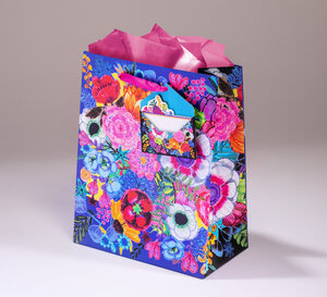 Sac cadeau parfum été mm pml 17,5 x h 23 fleurs