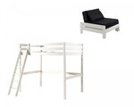 Lit mezzanine Pino avec fauteuil