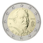 2 euros commémorative Italie 2012 - Giovanni Pascoli.