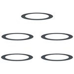 vidaXL adapté pour anneaux d'arbre plats 5 Pièces Anthracite Ø90 / 120 cm