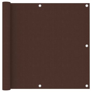 vidaXL Écran de balcon Marron 90x500 cm Tissu Oxford