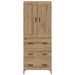 vidaXL Haut Armoire 2 Pièces Chêne artisanal Bois d'ingénierie