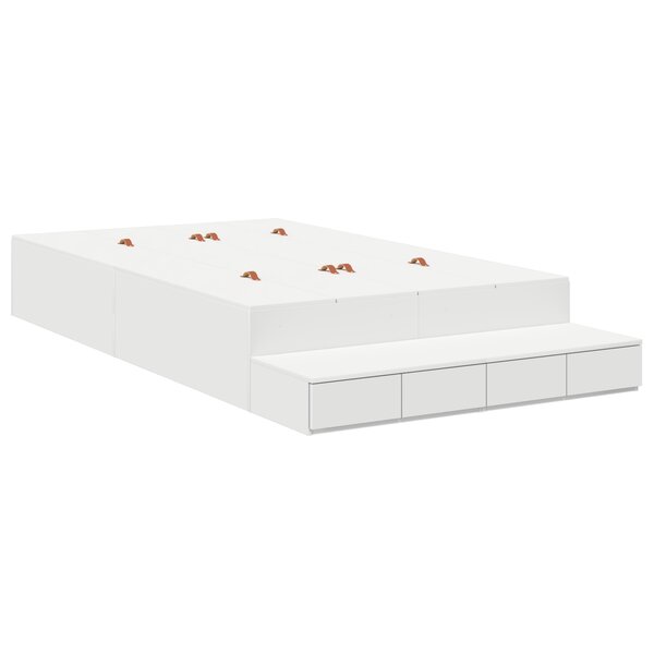 vidaXL Cadre de lit Blanc 120x200 cm