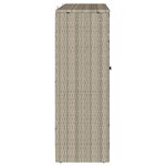 vidaXL Armoire de rangement Gris clair 100 x 36 x 102 cm Rotin