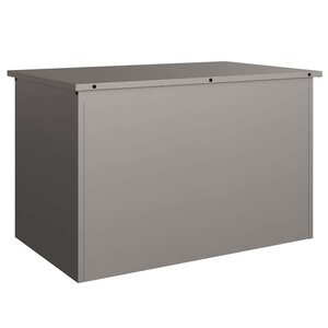 vidaXL Boîte de Rangement Extérieure Rouillé 80 x 50 5 x 50 cm Acier