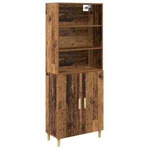 vidaXL Haut Armoire Bois Ancien 69 5 x 32 5 x 180 cm Bois d'ingénierie