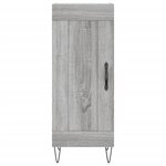 vidaXL Buffet haut Sonoma gris 34 5x34x180 cm Bois d'ingénierie