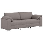 vidaXL Canapé 2 Pièces Taupe 219 x 80 x 82 cm tissu