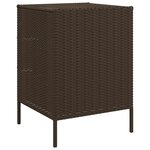 vidaXL Armoire de rangement de jardin marron 55x59x80cm résine tressée