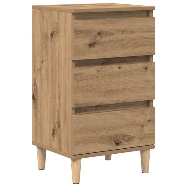 vidaXL Cabinet de chevet avec tiroir Chêne artisanal 40 x 35 x 70 cm