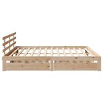 vidaXL Cadre de lit avec tiroirs sans matelas 180x200 cm