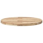 vidaXL Dessus de table rond Ø80x4 cm bois massif d'acacia