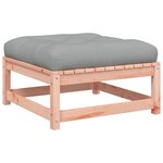vidaXL Salon de jardin avec coussins 10 Pièces bois massif sapin douglas