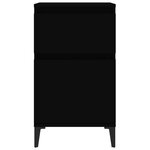 vidaXL Tables de chevet 2 Pièces noir 40x35x70 cm