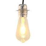 vidaXL Douilles de lampe 2 Pièces nickel satiné E27