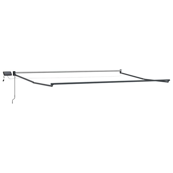 vidaXL Cadre de store rétractable électrique Anthracite 5 x 3 m