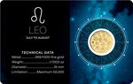 Monnaie LEO Zodiac Signs 1/1000 Oz Medaille Or (PRÉCOMMANDE)