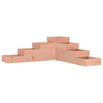 vidaXL Jardinière de jardin à 4 niveaux 106 x 104 5 x 36 cm Bois massif Douglas