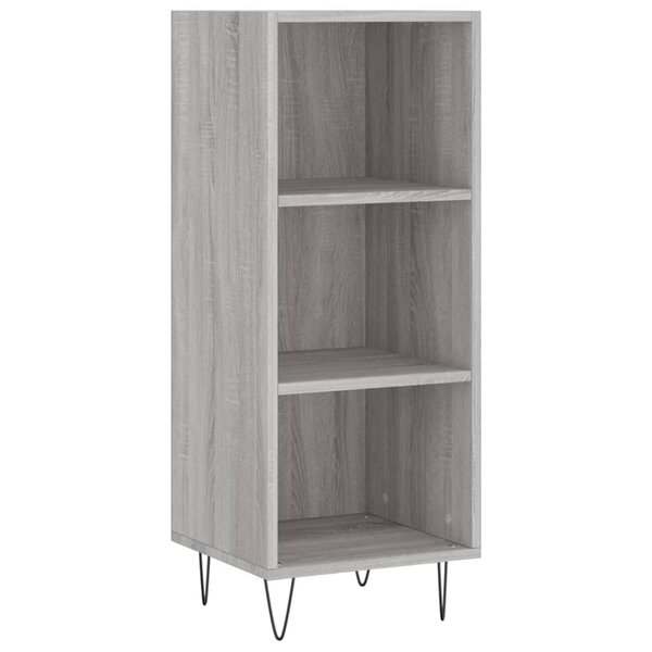 vidaXL Buffet sonoma gris 34 5x32 5x90 cm bois d'ingénierie
