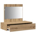 vidaXL Table de Toilette Marron 83 x 40 x 70 cm Bois d'ingénierie