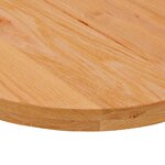 vidaXL Dessus de table 80x40x4 cm bois de chêne massif ovale