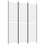 vidaXL Cloison de séparation 3 panneaux Blanc 150x200 cm Tissu