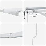 vidaXL Cadre d'auvent Blanc 450 × 300 cm Aluminium