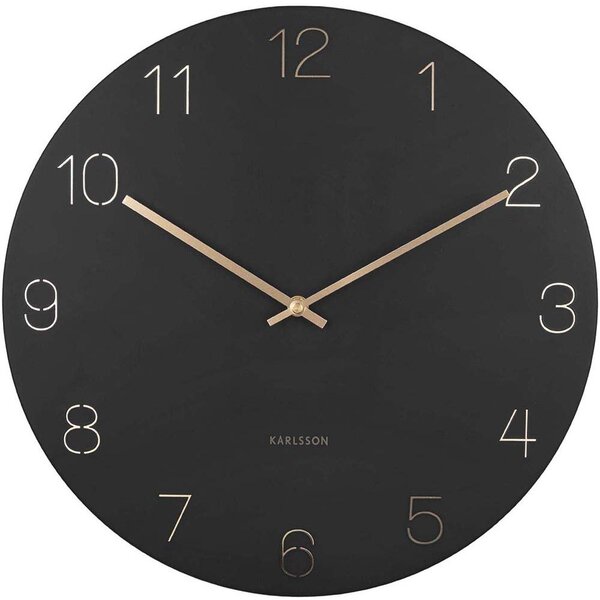 Horloge en métal chiffres gravés charm