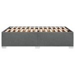 vidaXL Cadre de lit sans matelas gris foncé 120x190 cm tissu