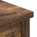 vidaXL Buffet haut chêne fumé 37 5x35x180 cm bois d'ingénierie