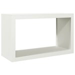 vidaXL Portant de bois de chauffage blanc 100x40x60 cm acier