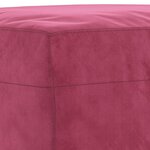 vidaXL Ensemble de canapés 4 Pièces avec coussins rouge bordeaux velours