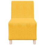 vidaXL Unité de Sofa Modulaire Sans Accoudoirs 2 Pièces Jaune clair