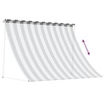 vidaXL Auvent Anthracite et blanc 350 x 150 cm