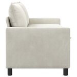 vidaXL Canapé Crème 156 x 81 x 87 5 cm Velours