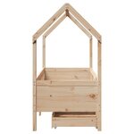 vidaXL Cadre de lit enfant avec tiroirs sans matelas 70x140 cm bois