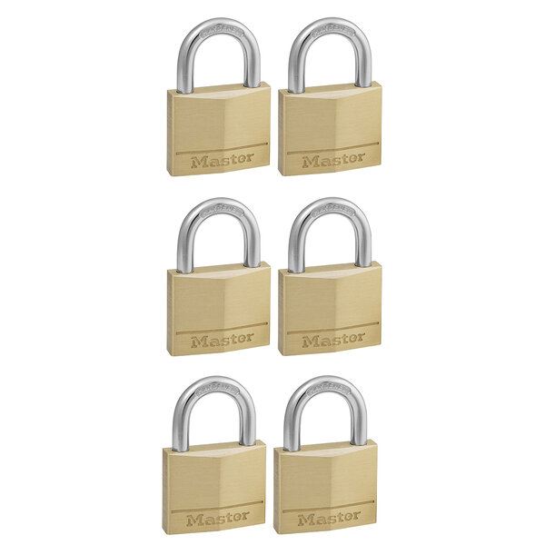 Lot de 6 Cadenas à Clé en Laiton Doré 6 x 4 x 1 3 cm