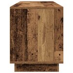 vidaXL Meuble TV avec éclairage LED vieux bois 160 5x41x50 cm